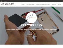 Tablet Screenshot of cci-wireless.com